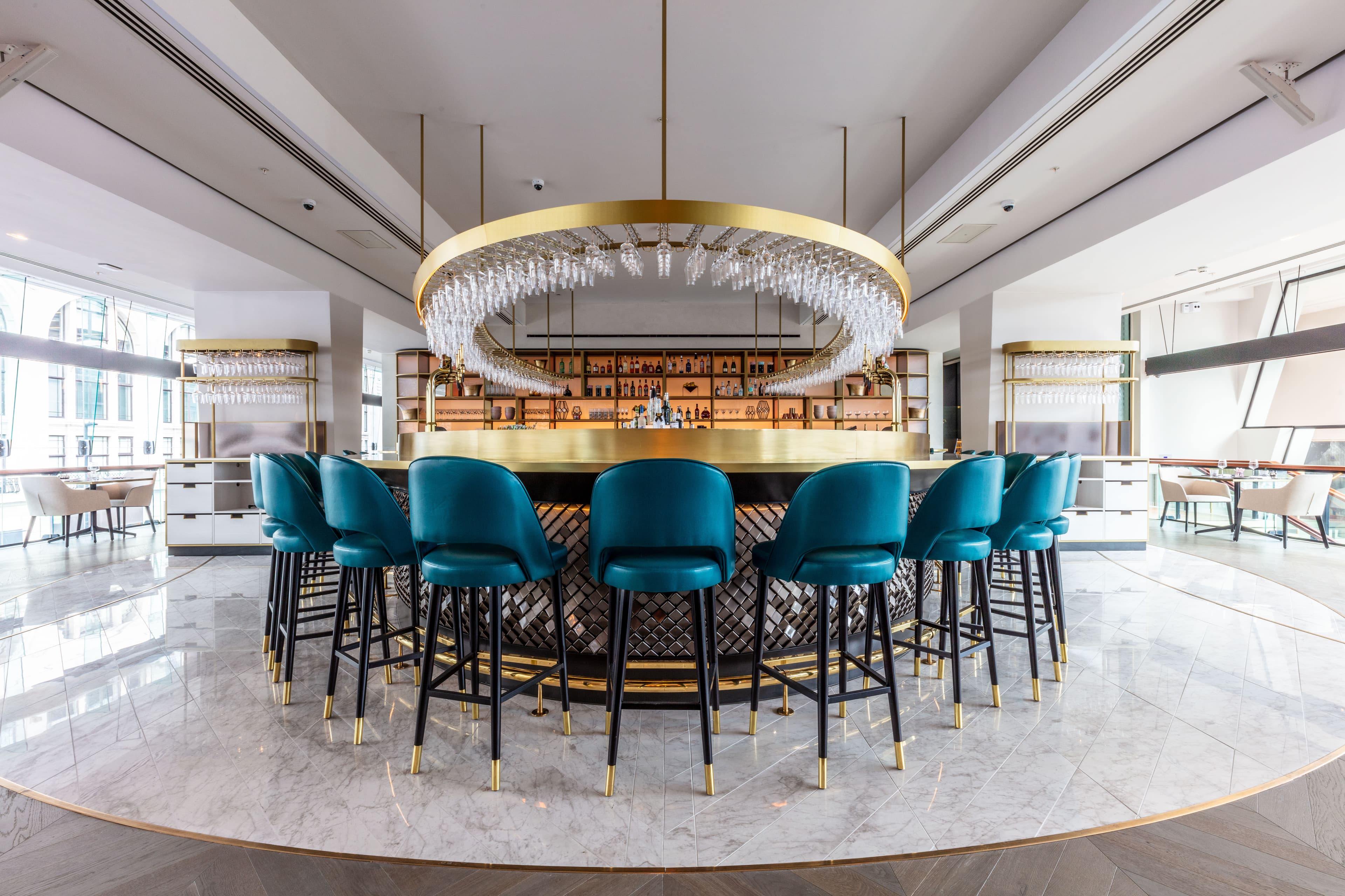 Armourcoat acoustic plaster ceiling at Vivi Restaurant