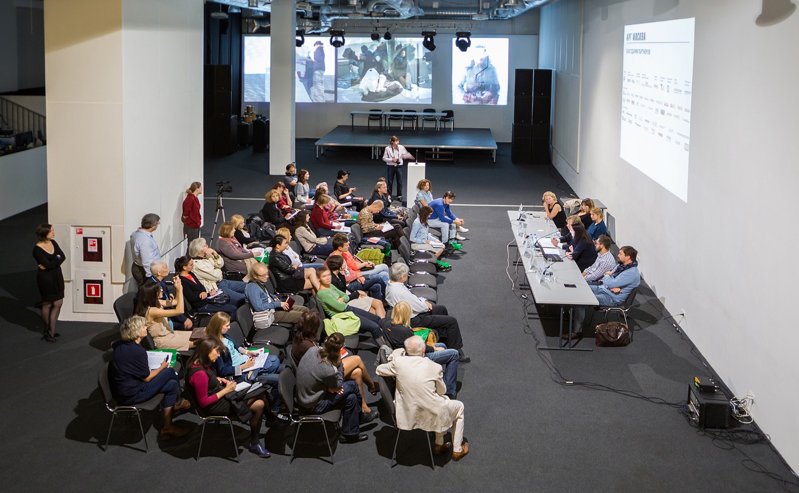 Smarter Surfaces projector screen paint applied to a wall in a Singapore office interior