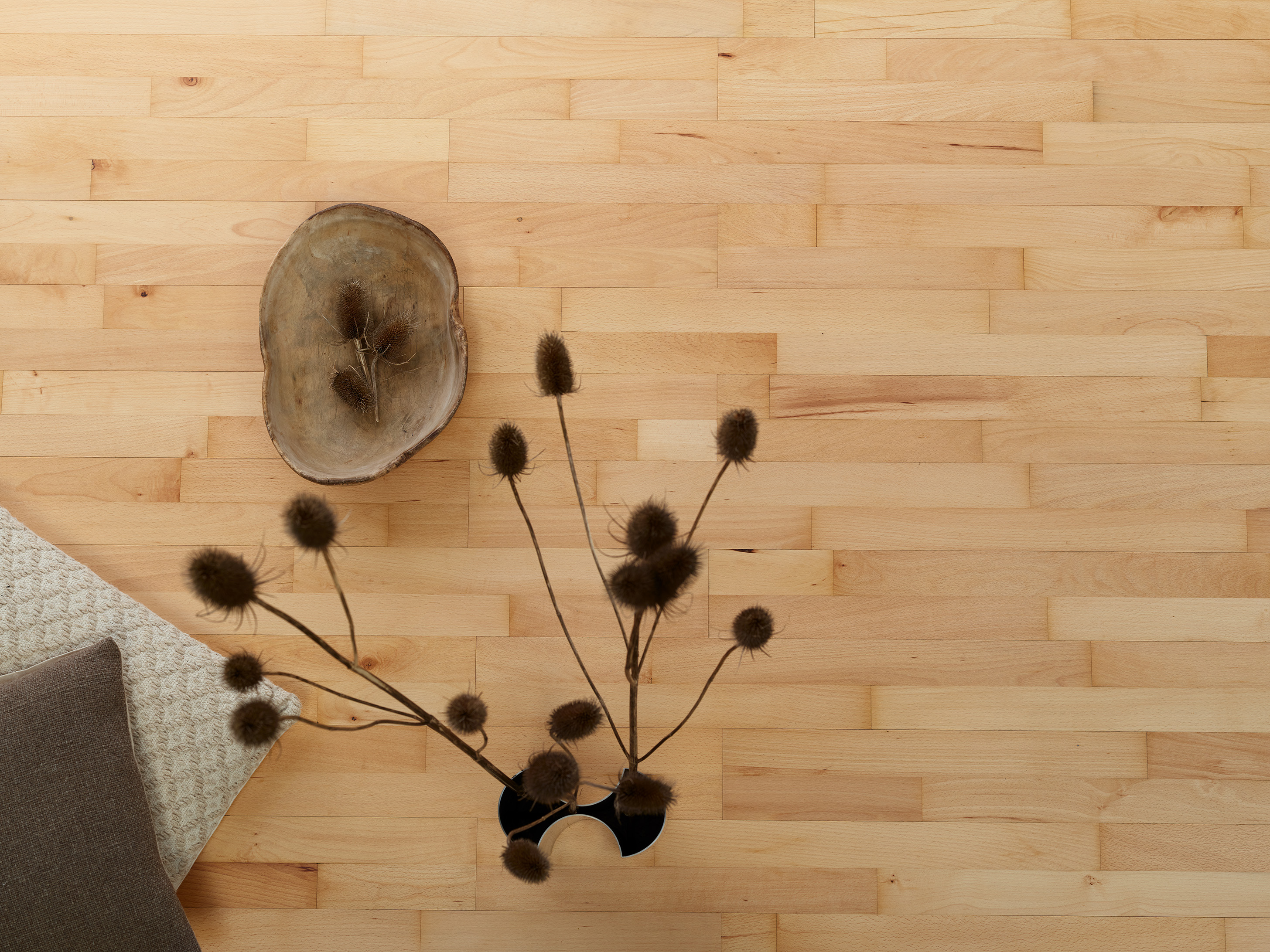 Solid timber flooring installed in a Singapore interior